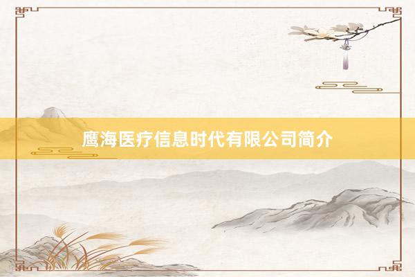 鹰海医疗信息时代有限公司简介